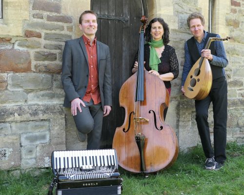 Home Eastern Strings Accordion Trio with oud double bass and accordion